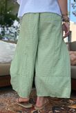 Arbi Gingham Pocket Culotte Pant Green